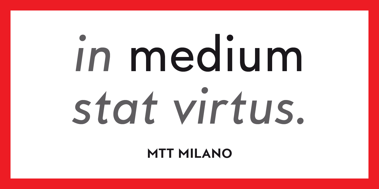 Mtt milano font family download free